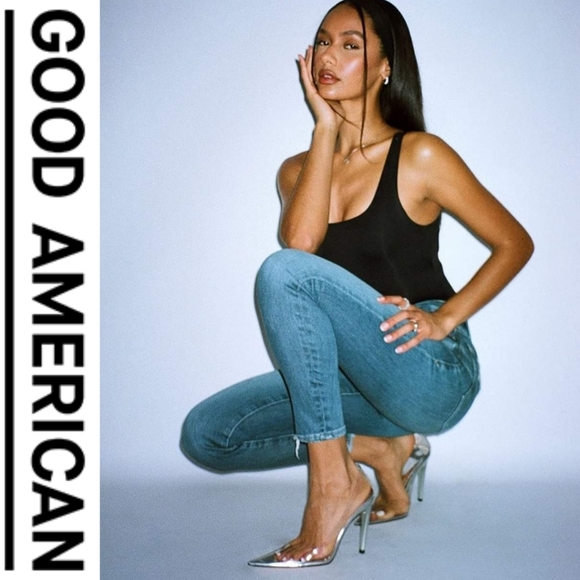 New! GOOD AMERICAN- Cinder-F*cking Rella Glass Pumps - Glass 002 - Size 6.5 - Picture 4 of 10